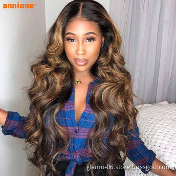 Wholesale Highlight Wig Lace Front Human Hair, Highlighted Human Hair Full Lace Wigs, T part Lace Wigs For Black Woman